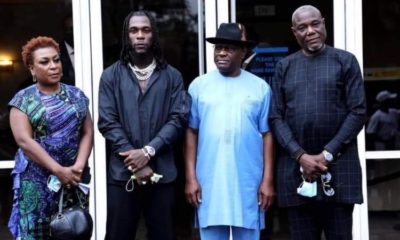 Burna Boy on fire as Nigerians drag him for receiving N10million from Wike