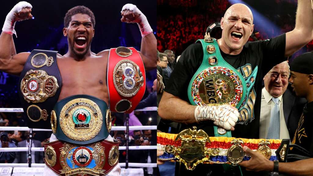 Contracts have been signed for Anthony Joshua and Tyson Fury two fight deal