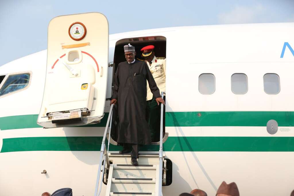 Finally! Buhari returns to Nigeria after UK medical check-up