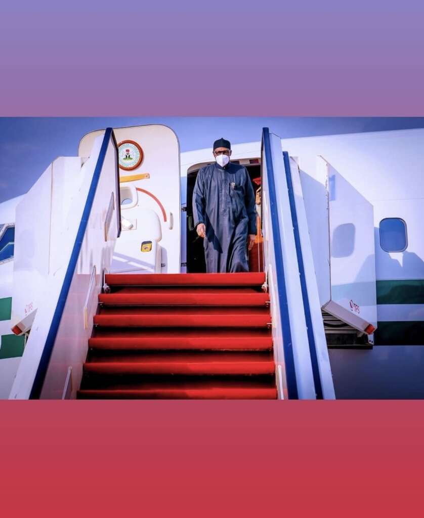 Finally! Buhari returns to Nigeria after UK medical check-up