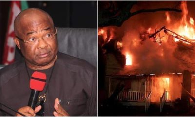 Unknown gunmen burnt governor of Imo State's country home, kill two