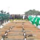 Bodies of 11 dead soldiers arrive military cemetery in Makurdi