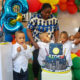 Precious absent as Femi Fani-Kayode throws birthday party for his triplet sons with new partner (photos)