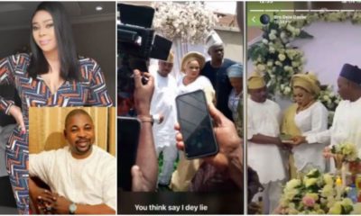 Video of NURTW chairman, MC Oluomo marrying a woman who isn't Ehi surfaced online