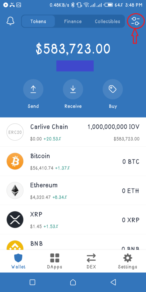 Illustration of How to Get Free Carlive Chain Token