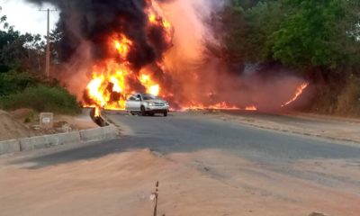 Three Children, 11 adult burnt to death in Ogun car crash