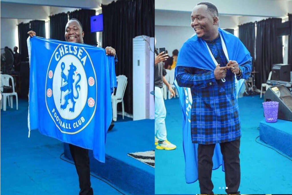 Nigerian Pastor Organizes ‘Blues Thanksgiving’ in Church Following Chelsea’s victory