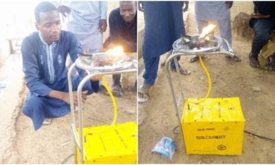 Nigerian man invents sun cooker that uses the light of day to cook meals in Bauchi