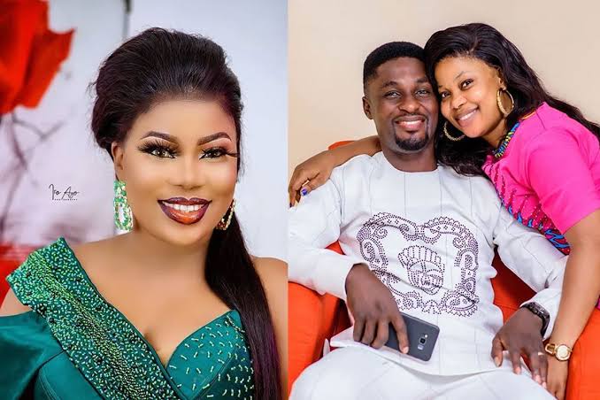 Toyin Abraham’s ex-husband, Adeniyi Johnson, celebrates his wife with sweet words