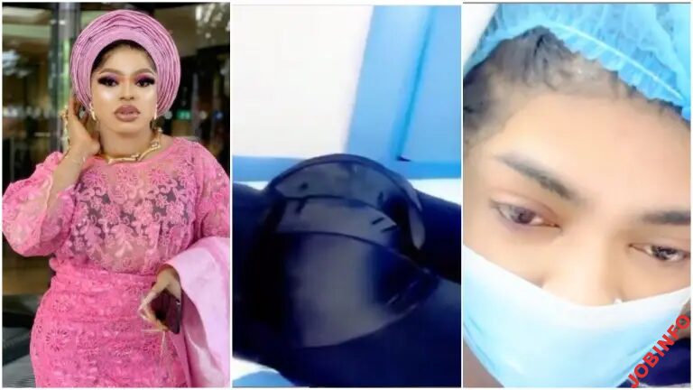 Reactions as Bobrisky flaunts his surgically enhanced bum