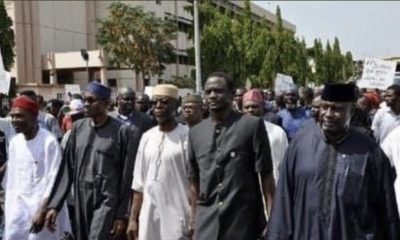 Buhari seen leading protest before presidency, years later his security agents brutalize protesters