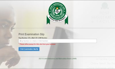 HOW TO reprint your jamb exam slip