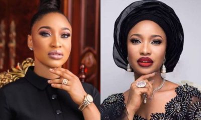 After 19 years, actress Tonto Dikeh finally reconnects with her school father