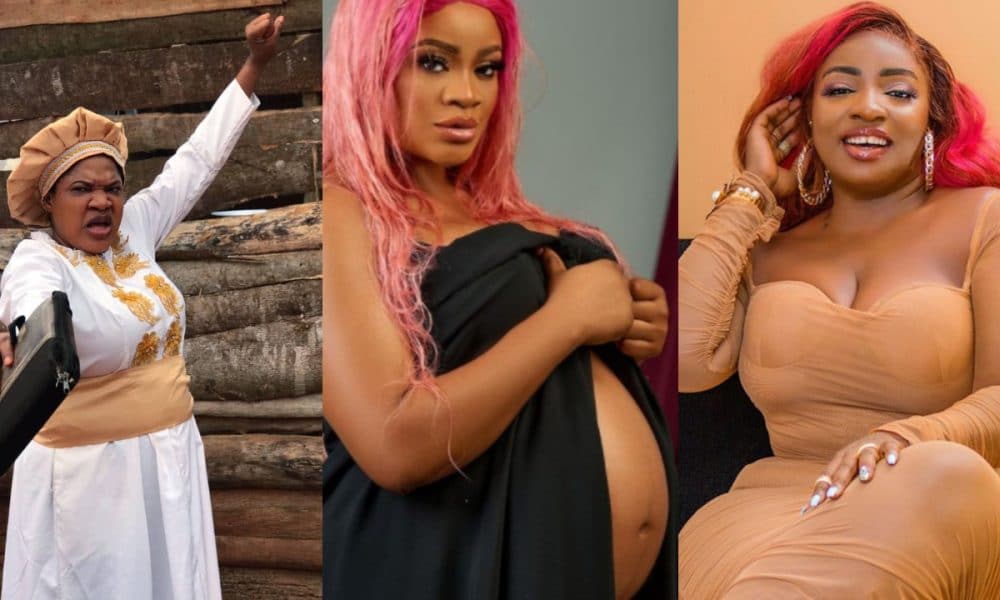 Toyin Abraham prays for Anita Joseph as her best friend, Uche Ogbodo welcomes a baby