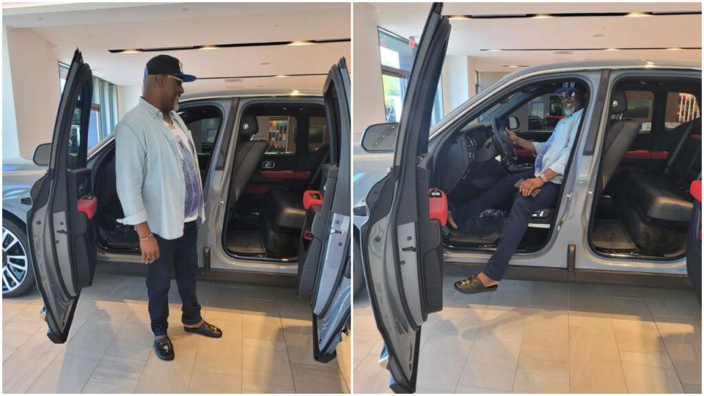 People are hungry_ Nigerians react as Dino Melaye shows off his Rolls Royce Cullinan SUV worth over N100m 