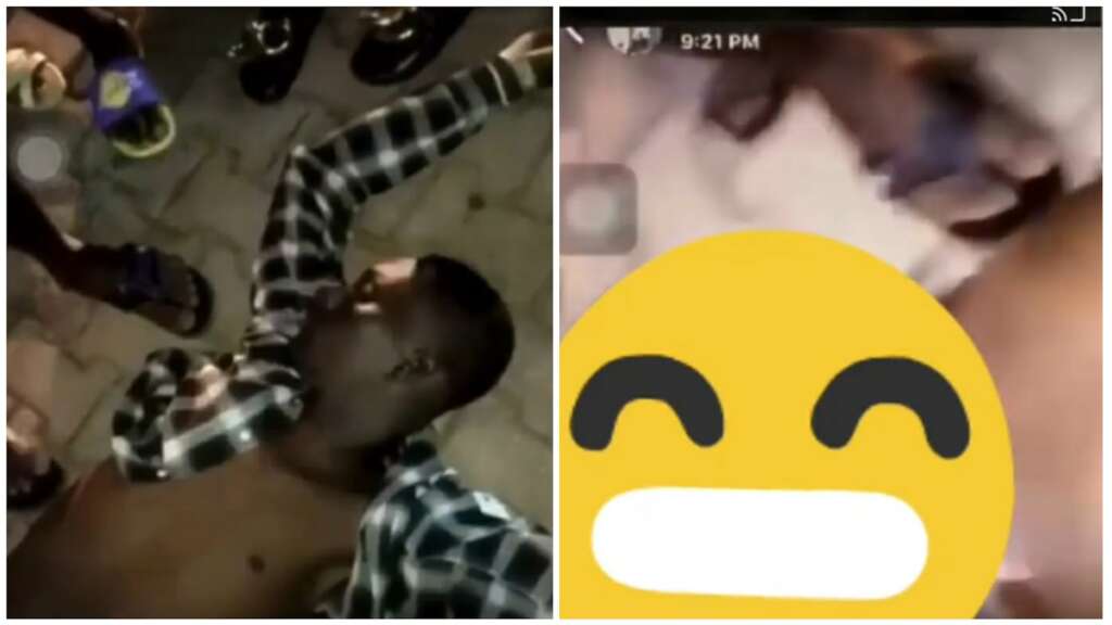 VIDEO- Police officer allegedly shoots Ibadan Poly student to death for smoking weed .