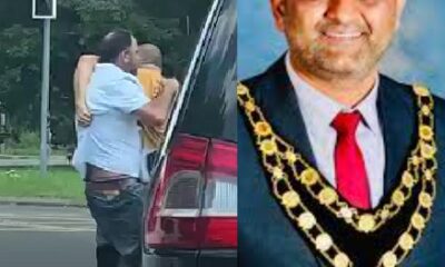 Who is the newly elected Mayor of Crawley that fights with taxi driver in road rage attack