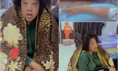 VIDEO- Toyin Abraham cries out as she battles an unknown illness