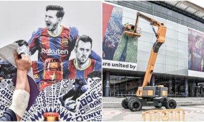 Lionel Messi's image is being removed from the Camp Nou