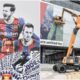 Lionel Messi's image is being removed from the Camp Nou