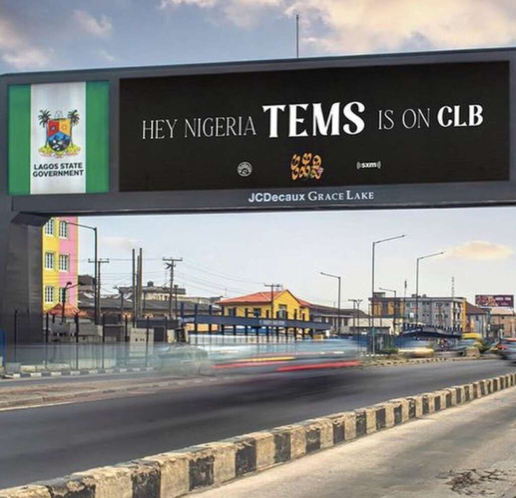 Drake's Billboard announcement in Lagos 