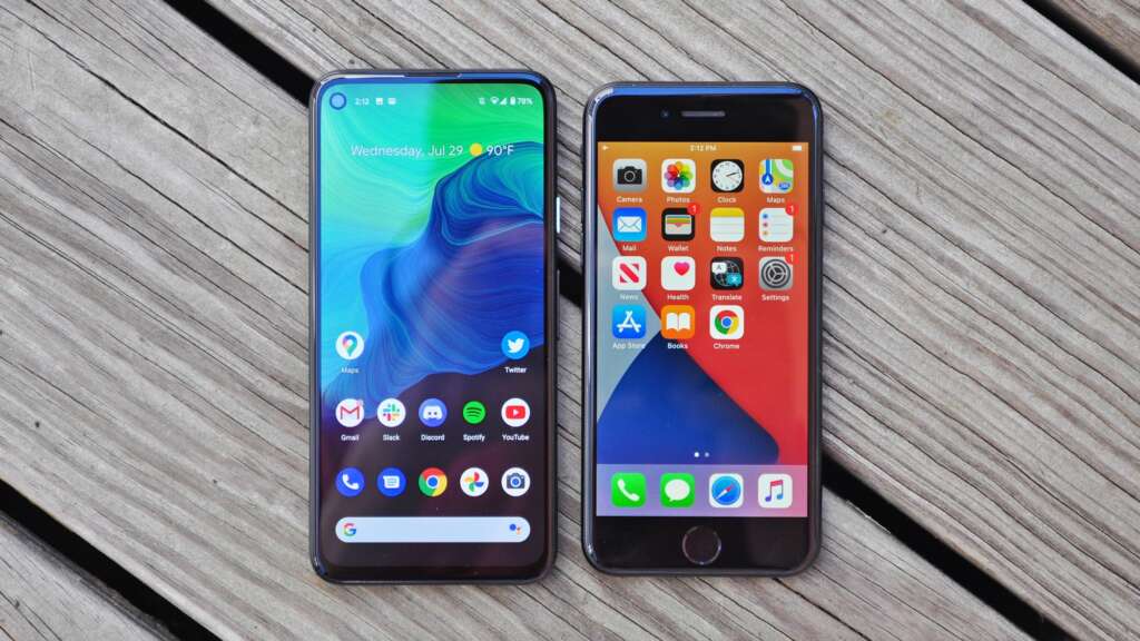 Android and iPhone