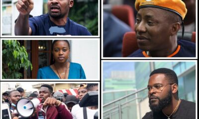 Celebrities that Participated at the #EndSars Memorial Protest.