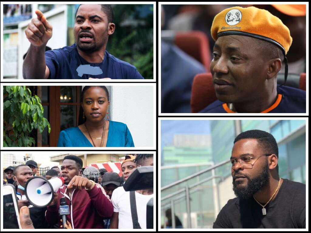 Celebrities that Participated at the #EndSars Memorial Protest.