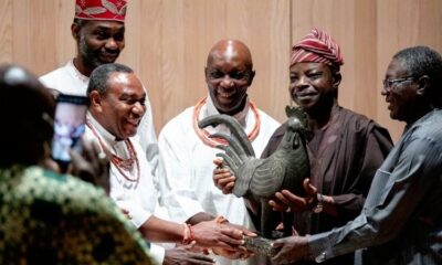 Cambridge University returns stolen Benin bronze cockerel ‘Okukur’ to Nigeria