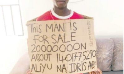 Nigerian Man put himself up for Sale.