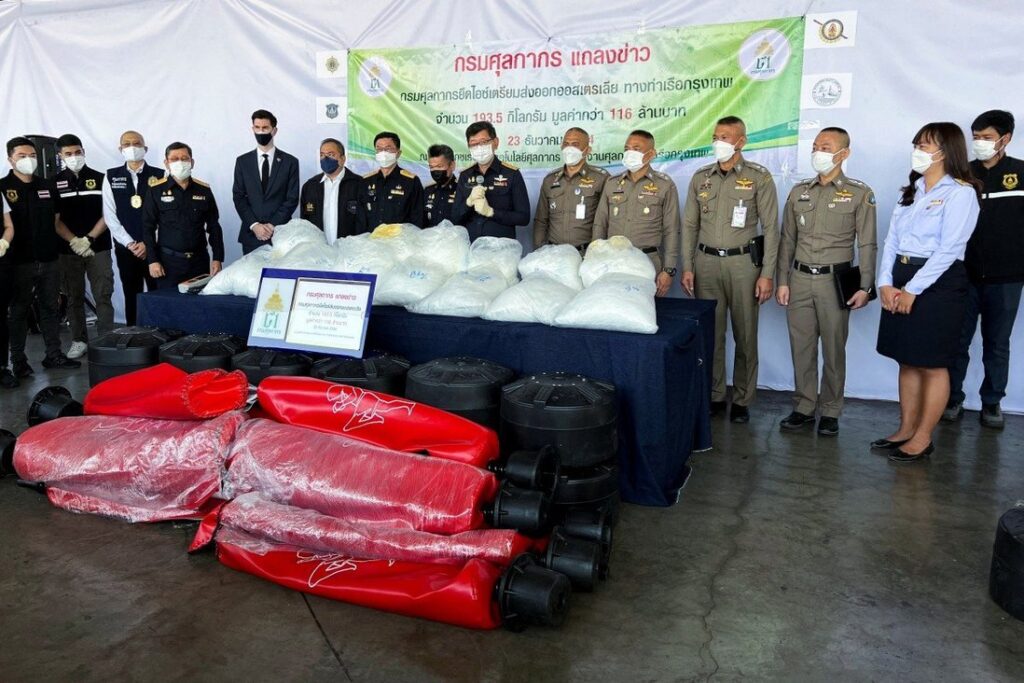 Thailand intercept more than $30 Million in drugs bound for Australia