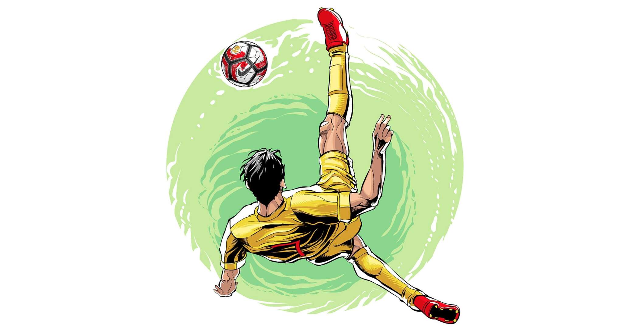Футболист иллюстрация