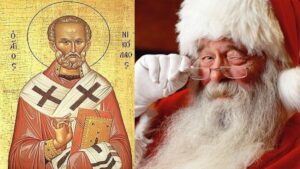 St Nicholas, the main inspiration behind the character of Santa Claus, was born 280 years after the birth of Jesus. He was a Greek, presumably with olive toned skin.