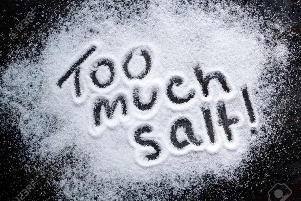 7 effects of consuming too much salt