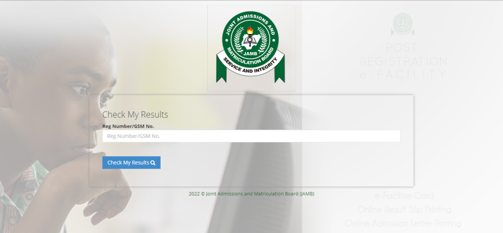 JAMB Result Checker Portal (2022)