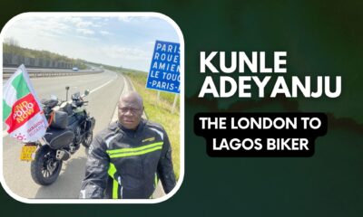 Meet Kunle Adeyanju, The London To Lagos Biker