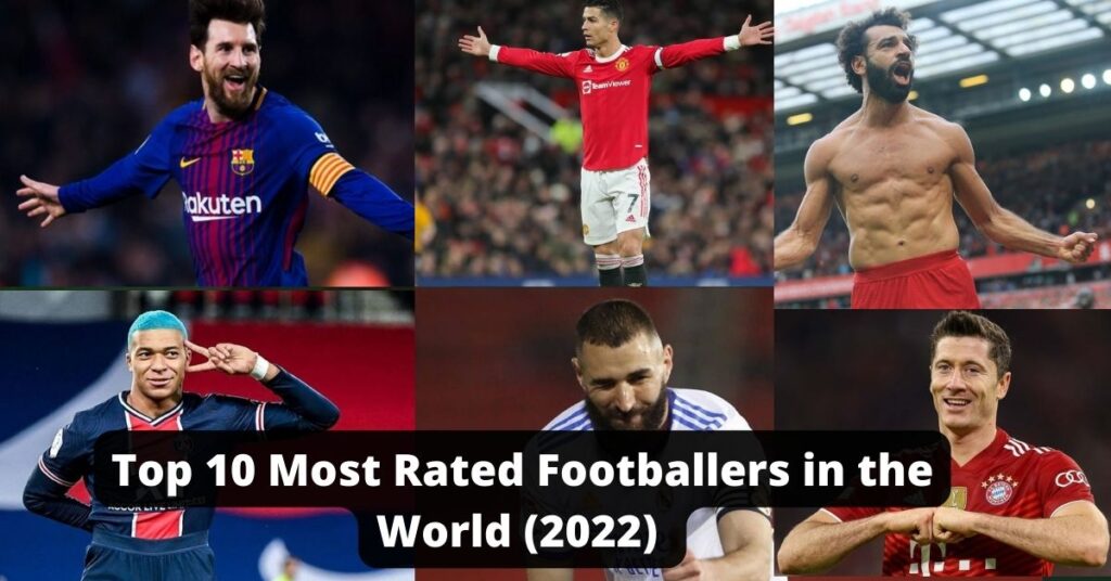 Top 10 most rated footballers