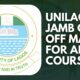 JAMB 2022: UNILAG cut off mark for all courses