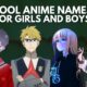 Cool Anime Names for Girls and Boys