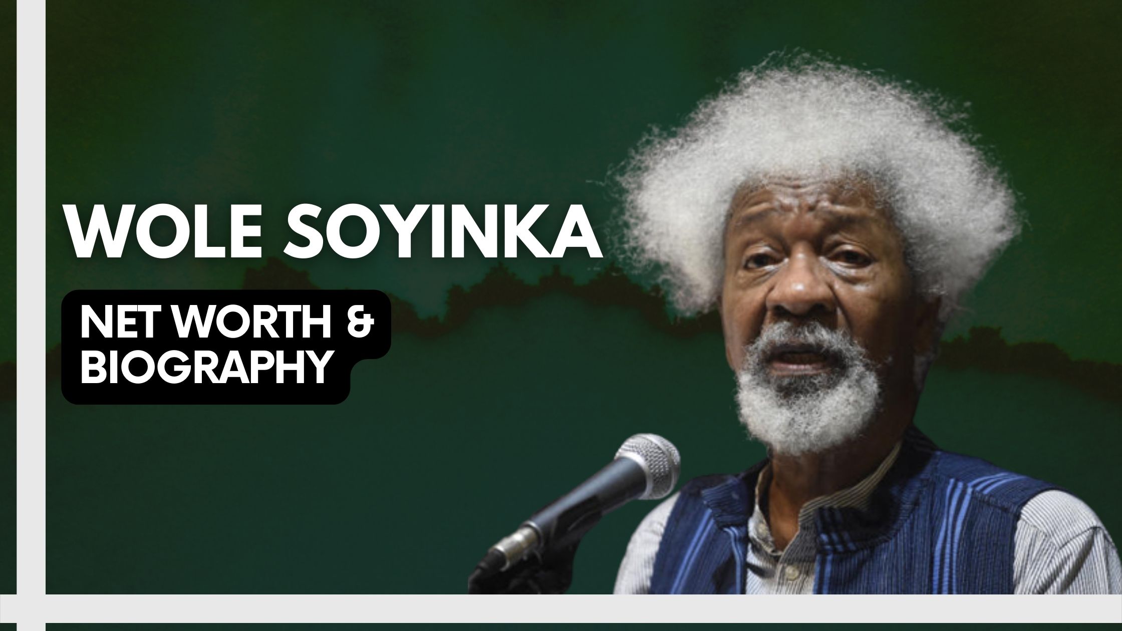 What Is Wole Soyinka's Net Worth