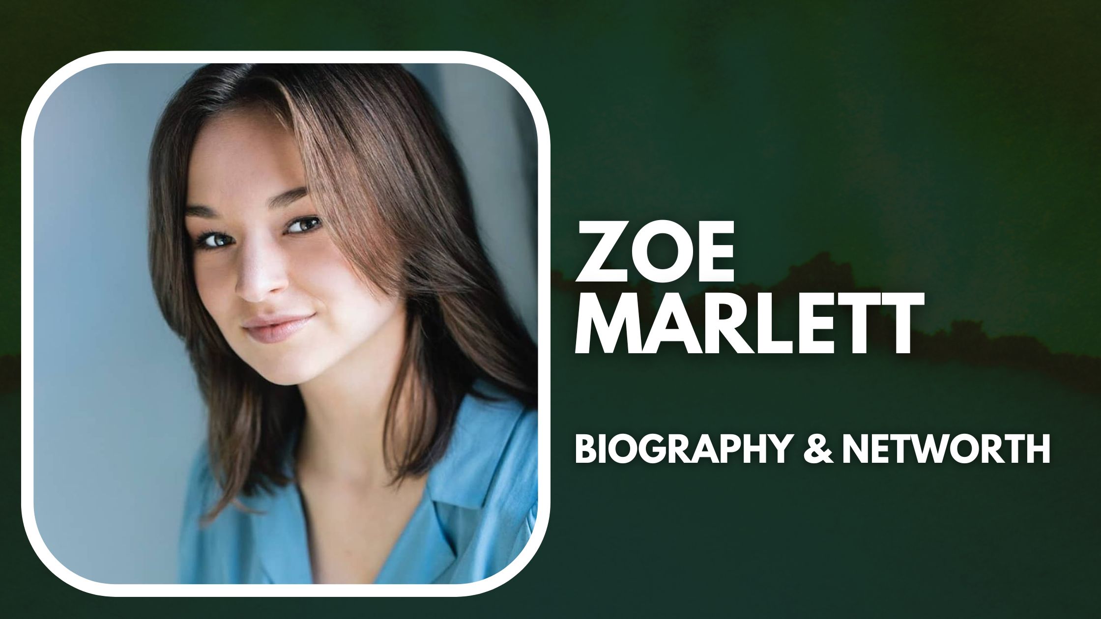 Zoe Marlett Net Worth & Biography