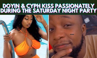 BBNaija 2022: Doyin & Cyph Kiss Passionately During The Saturday Night Party