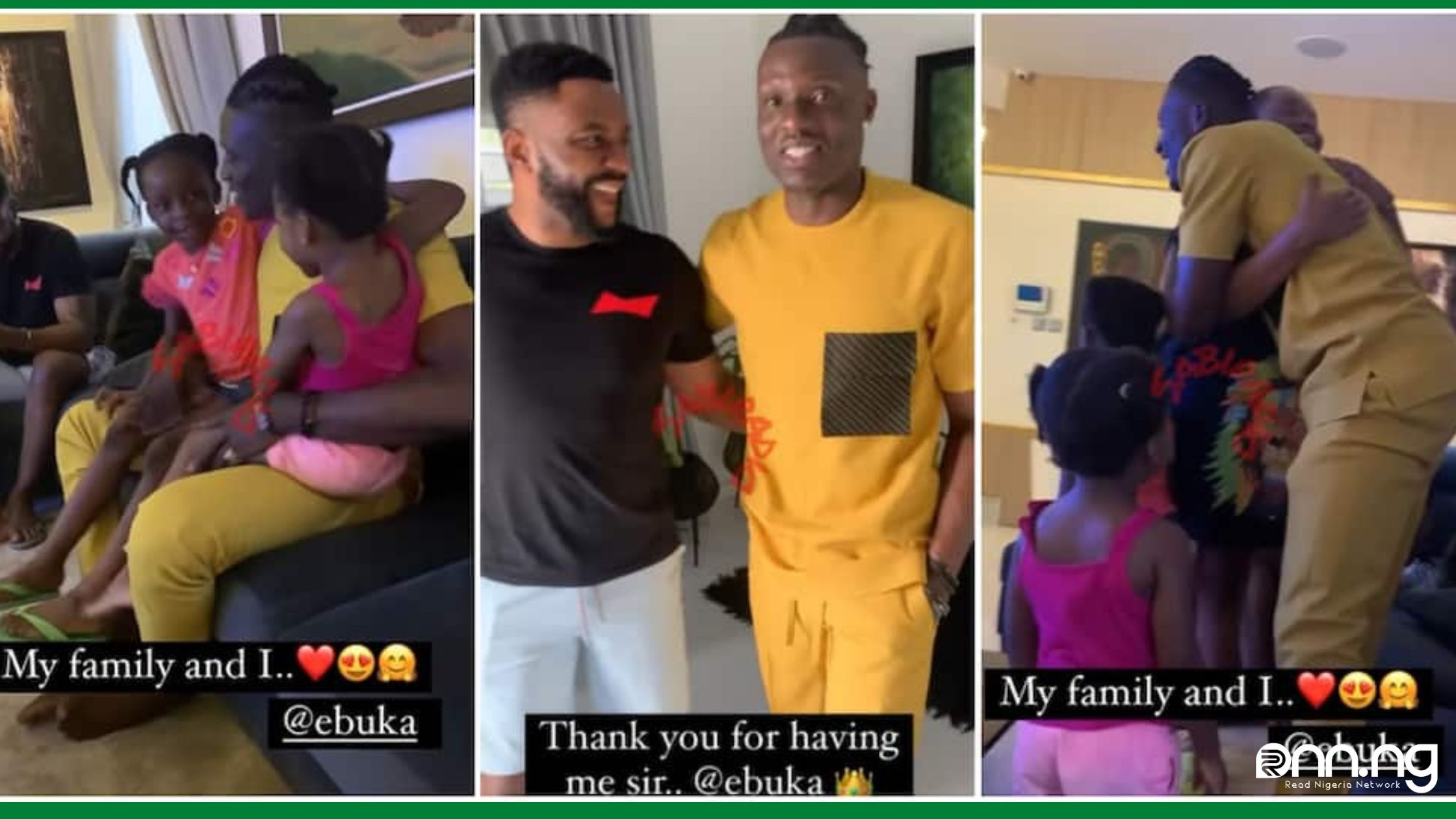 Adorable Moment BBNaija Chizzy Surprises Ebuka At His Home