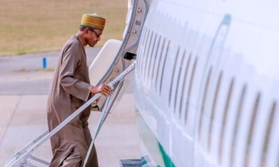 Buhari departs for London for medical check-up