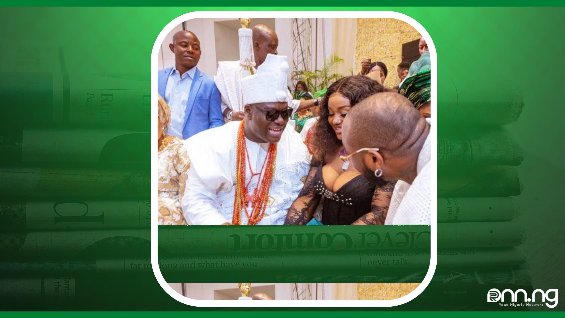 Reactions: Ooni Of Ife Link With Chioma Davido