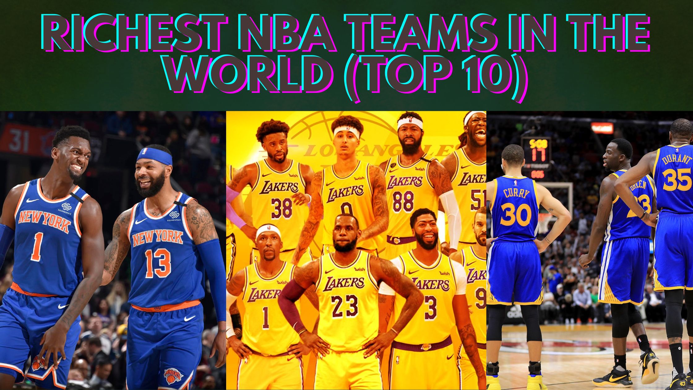 top 10 richest NBA team in the world