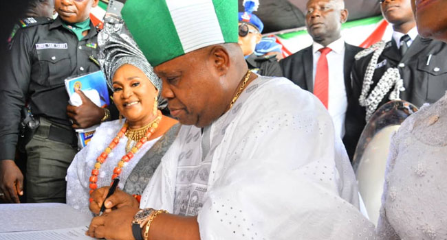 JUST IN: Ademola Adeleke dethrone three monarchs, orders staff audit