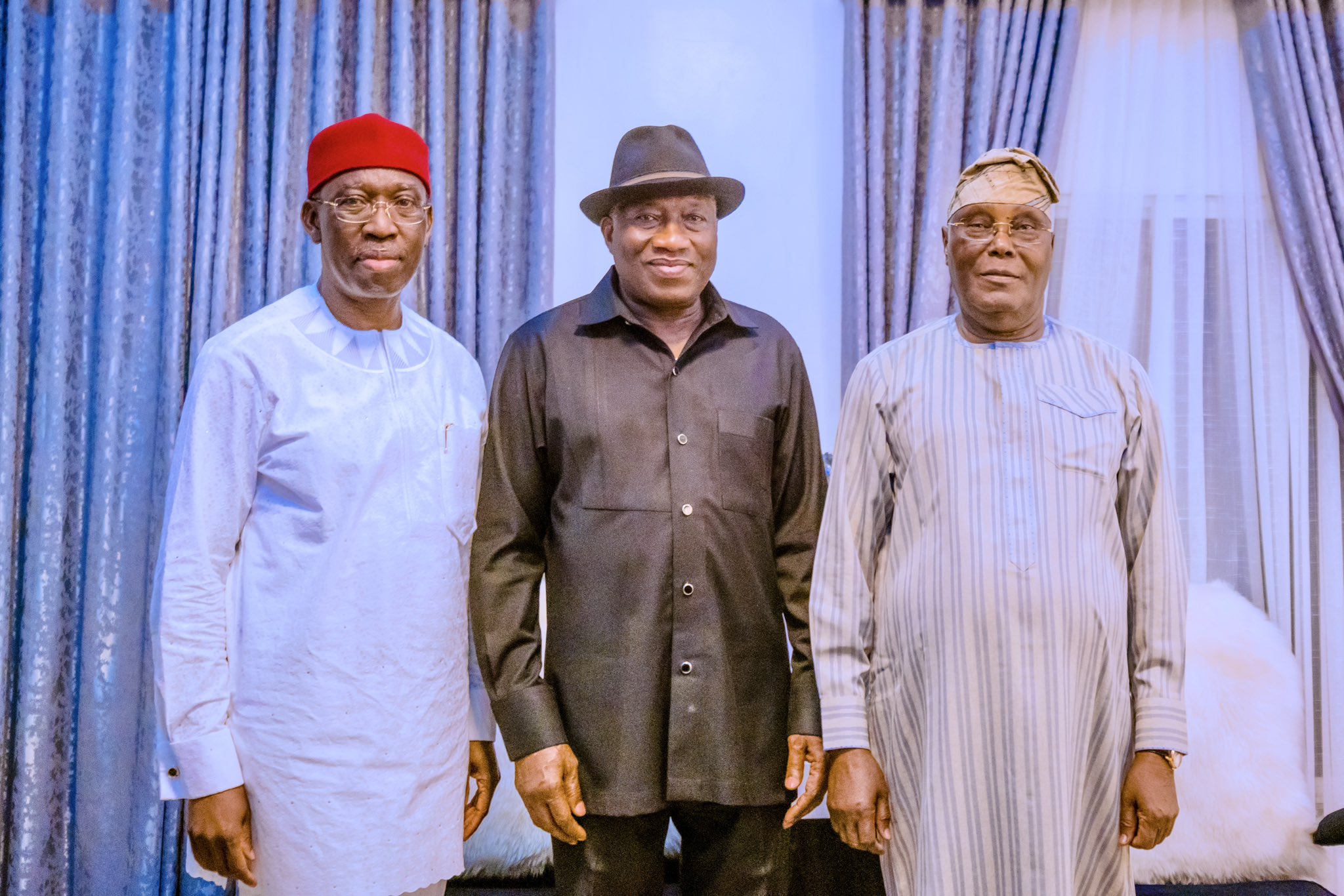 Atiku and others visit Jonathan to discuss plans to safe Nigeria