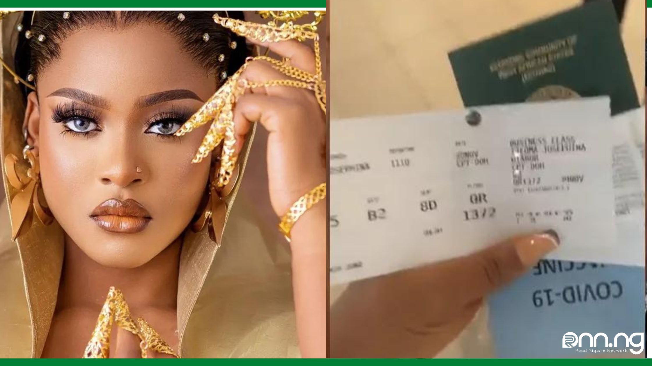 BBNaija Phyna Shows Off Her Sponsored Business Class Flight Ticket To Qatar