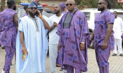 Davido makes first public appearance since son demise, grace Adeleke’s inauguration as Osun Governor